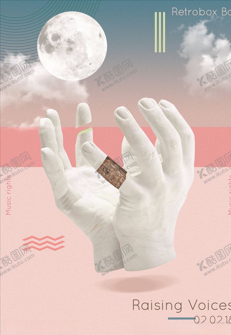 编号：97082105041302298752【酷图网】源文件下载-蒸汽波海报