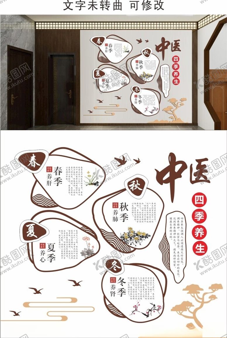 编号：27660304162032249993【酷图网】源文件下载-四季养生文化墙