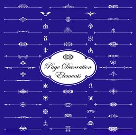 蓝色底纹精致装饰图案