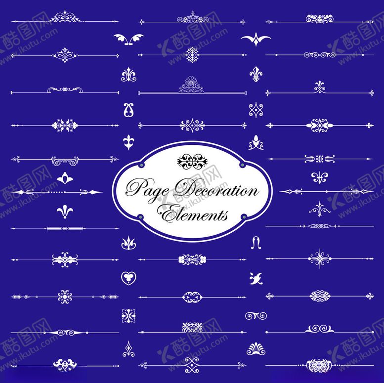 编号：66494011201220027651【酷图网】源文件下载-蓝色底纹精致装饰图案