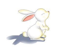 中秋月兔玉兔插画卡通海报素材