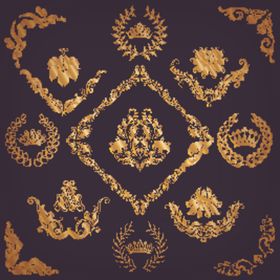 金色欧式花纹