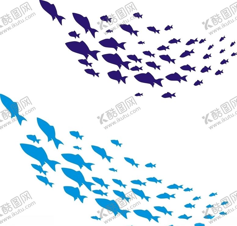编号：55760910231351316218【酷图网】源文件下载-鱼矢量花纹