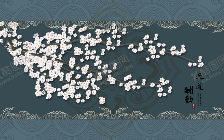 编号：47212110061317576296【酷图网】源文件下载-新中式背景墙