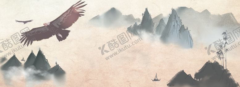 编号：17075209291058434125【酷图网】源文件下载-水墨素材毛笔画素材墨迹素材