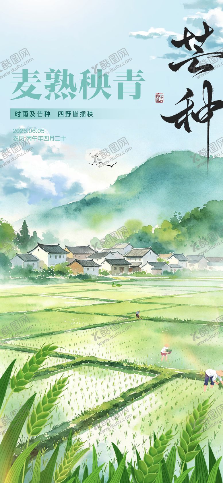 编号：31313005312334529750【酷图网】源文件下载-芒种节气海报