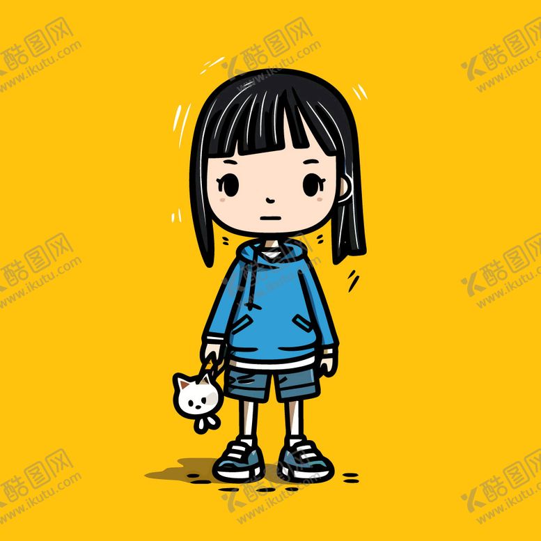 编号：18652409252143458791【酷图网】源文件下载-简约卡通简笔人物