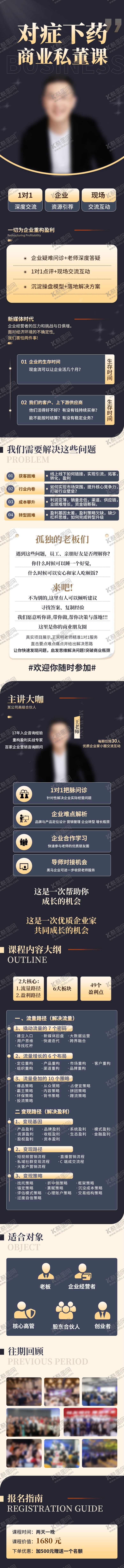 编号：66651410230501131125【酷图网】源文件下载-私董会线下课程宣传长图