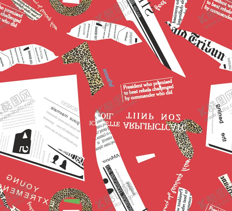 编号：87372109191339223713【酷图网】源文件下载-大牌字母豹纹