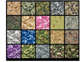 多样迷彩图案展示