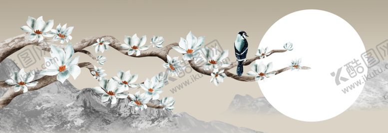 编号：95235707070640342389【酷图网】源文件下载-手绘花鸟装饰画