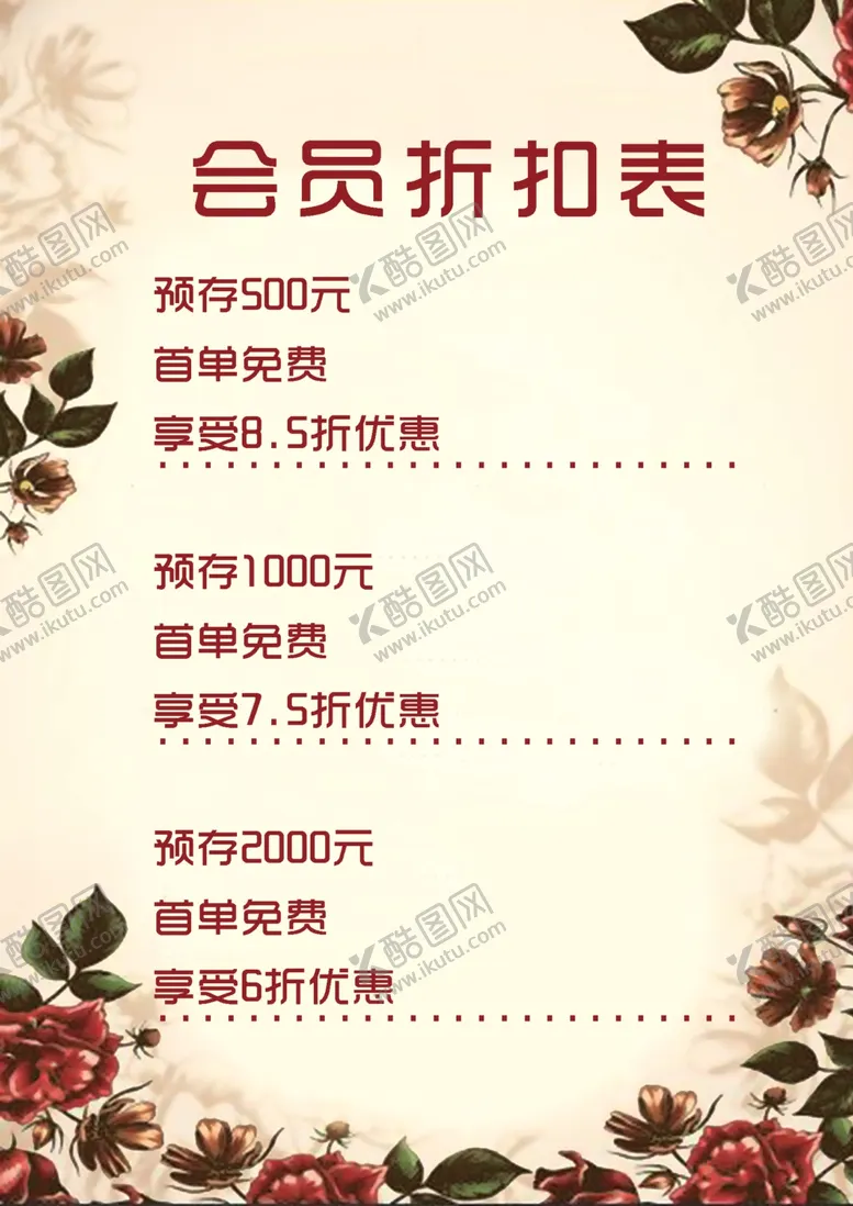 编号：28480205011858043057【酷图网】源文件下载-美容价目表