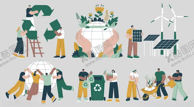 编号：89194904041510034067【酷图网】源文件下载-环保插画