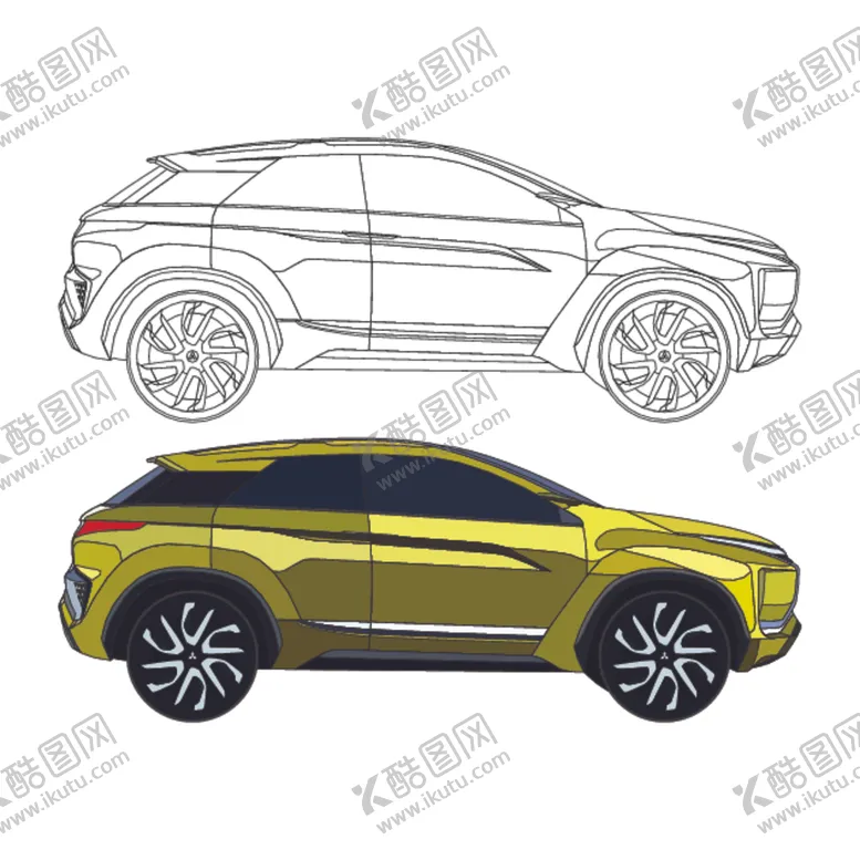 编号：81670006291304339744【酷图网】源文件下载-扁平汽车