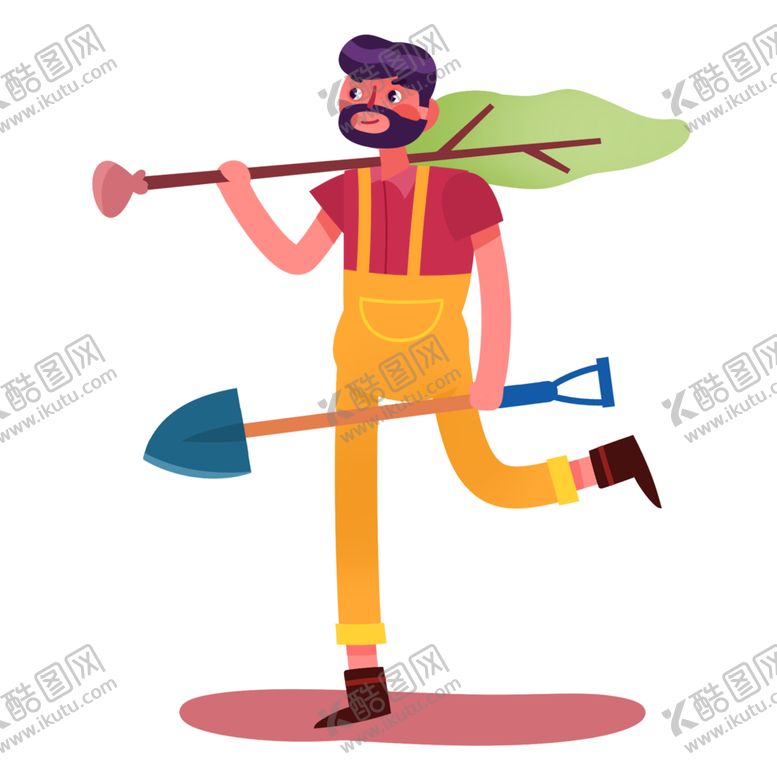 编号：37959701302038493388【酷图网】源文件下载-植树人物
