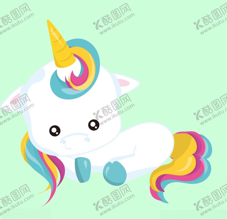 编号：38868310270835115856【酷图网】源文件下载-可爱卡通小马手绘矢量素材