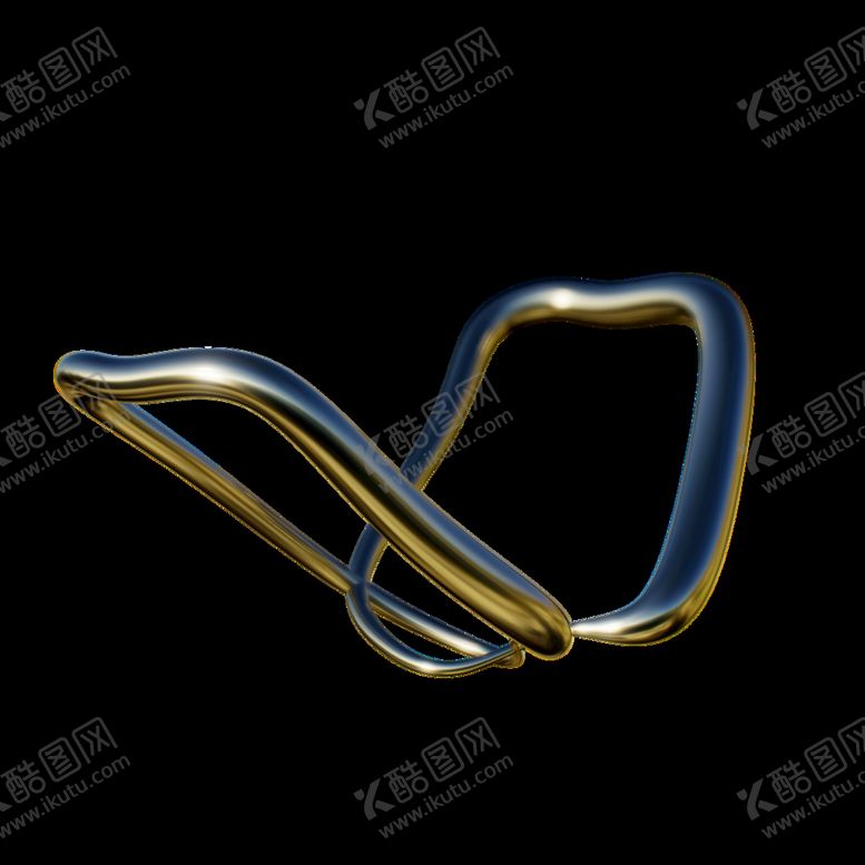 编号：62939001232157427525【酷图网】源文件下载-抽象金色管          
