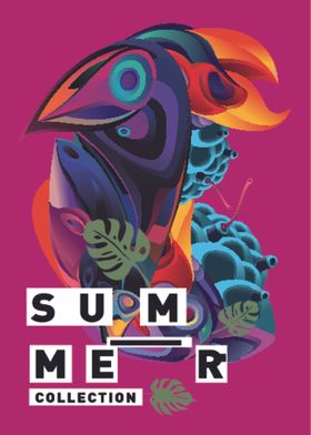 抽象炫彩液态图案