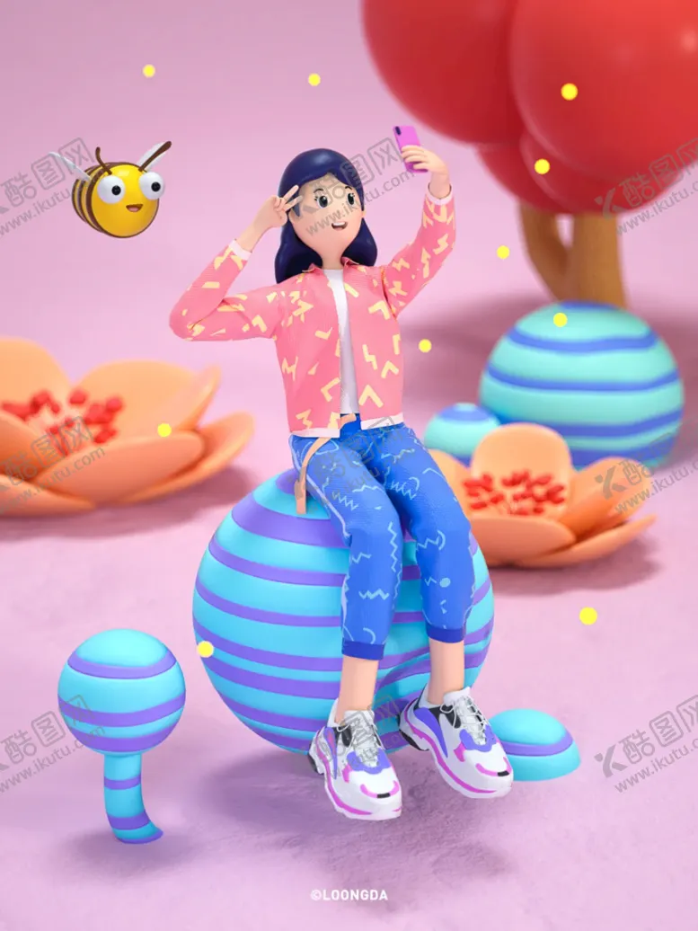 编号：85035810250030584046【酷图网】源文件下载-C4D人物