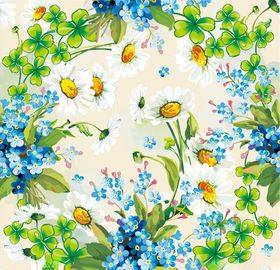 绿色花卉