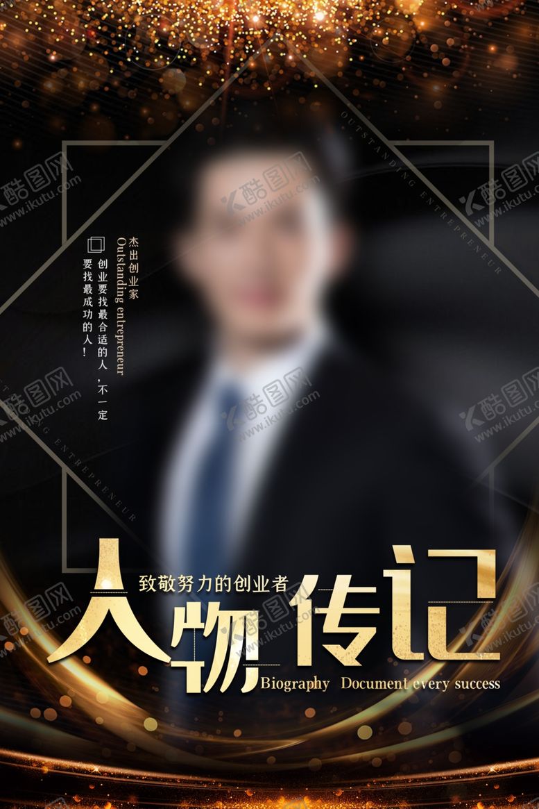 编号：71839709221513437642【酷图网】源文件下载-人物介绍海报