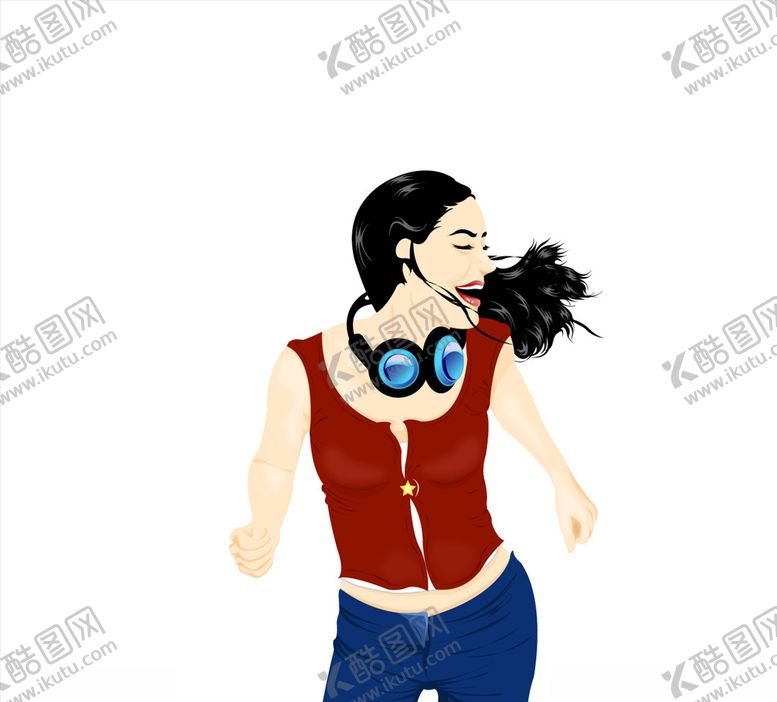 编号：59143610102231431692【酷图网】源文件下载-卡通女人