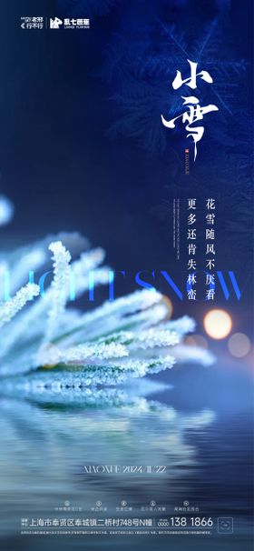 小雪节日宣发海报