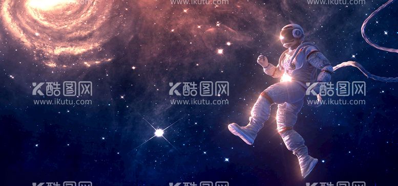 编号：33826812181305522827【酷图网】源文件下载-星球航天日宇航员星空c4d