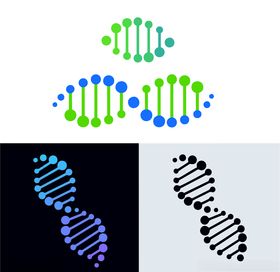 基因图标LOGO设计生物科