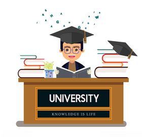 创意大学读书男子