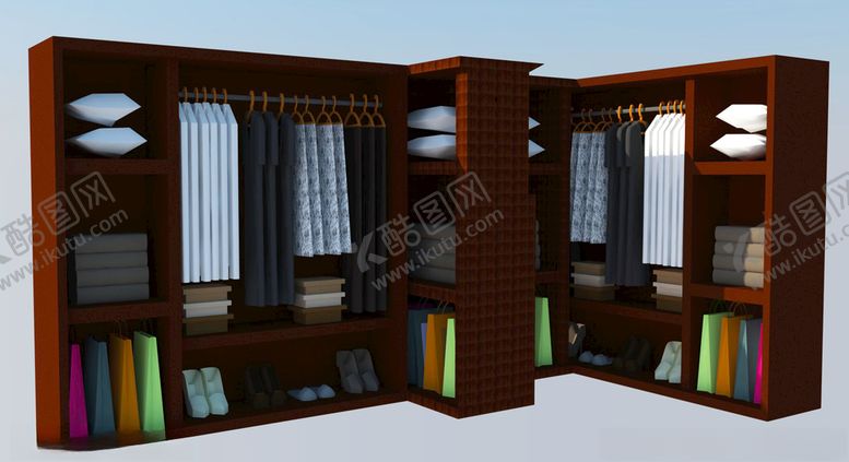 编号：41686210280644581088【酷图网】源文件下载-衣柜柜子收纳柜家居家具
