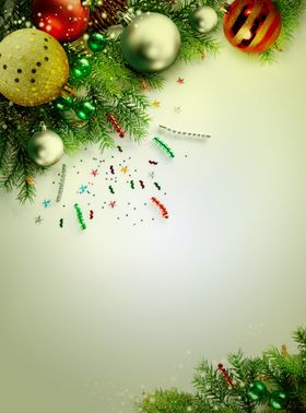 温馨圣诞插画背景装饰海报图片