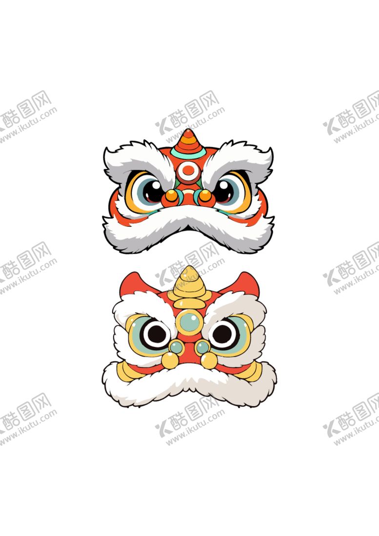 编号：22499201121814546349【酷图网】源文件下载-卡通醒狮素材图