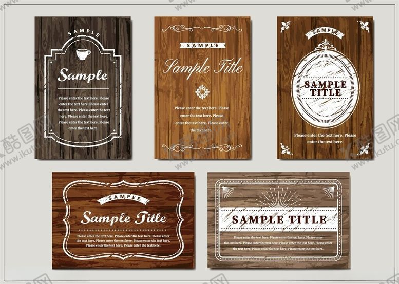 编号：98257304042247596666【酷图网】源文件下载-复古木质标签设计展示