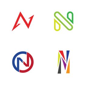 字母图标 N logo 标志