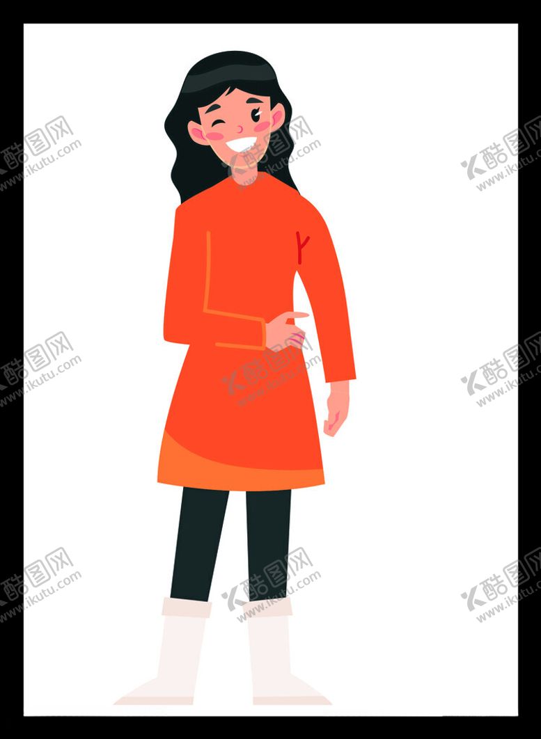 编号：42163312151718438275【酷图网】源文件下载-手绘女孩女人