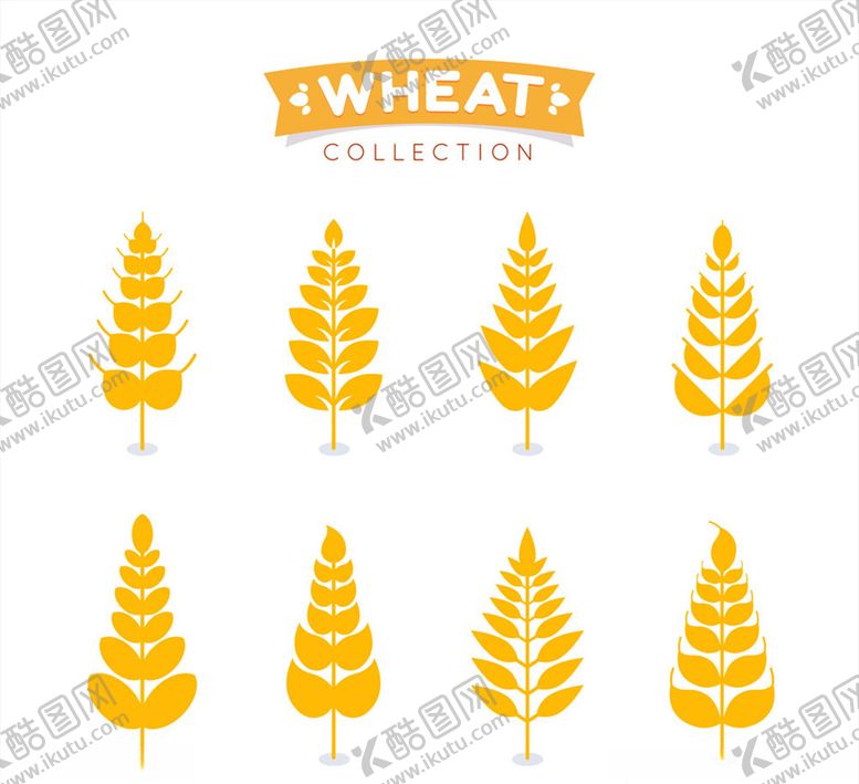 编号：84231309112125336708【酷图网】源文件下载-金色小麦设计矢量素材