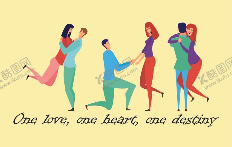 编号：83093309170453344188【酷图网】源文件下载-卡通情侣