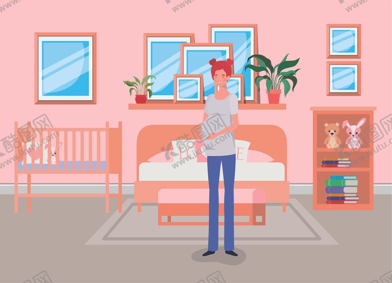 编号：93775809180357003054【酷图网】源文件下载-人物夫妻生活插画