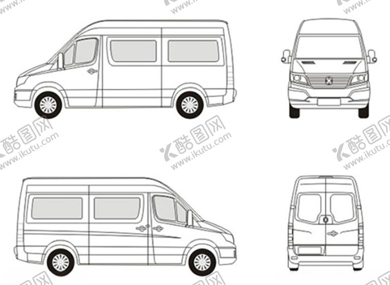 编号：58584609220818559700【酷图网】源文件下载-VI车辆素材-9座
