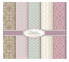 复古花纹纸张素材集合