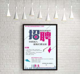 房屋中介招聘海报