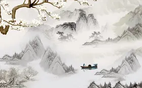 国画山水素材卖山水山水风景山水