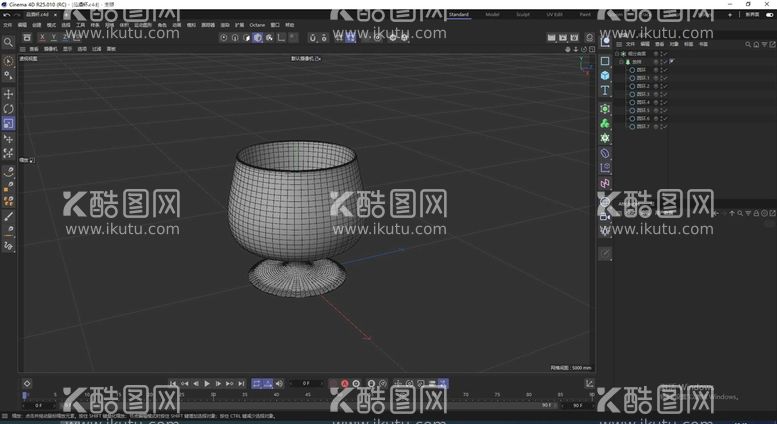 编号：45475210191407069343【酷图网】源文件下载-酒杯C4D模型