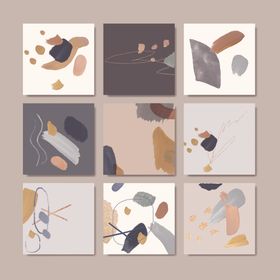 抽象几何图案装饰画