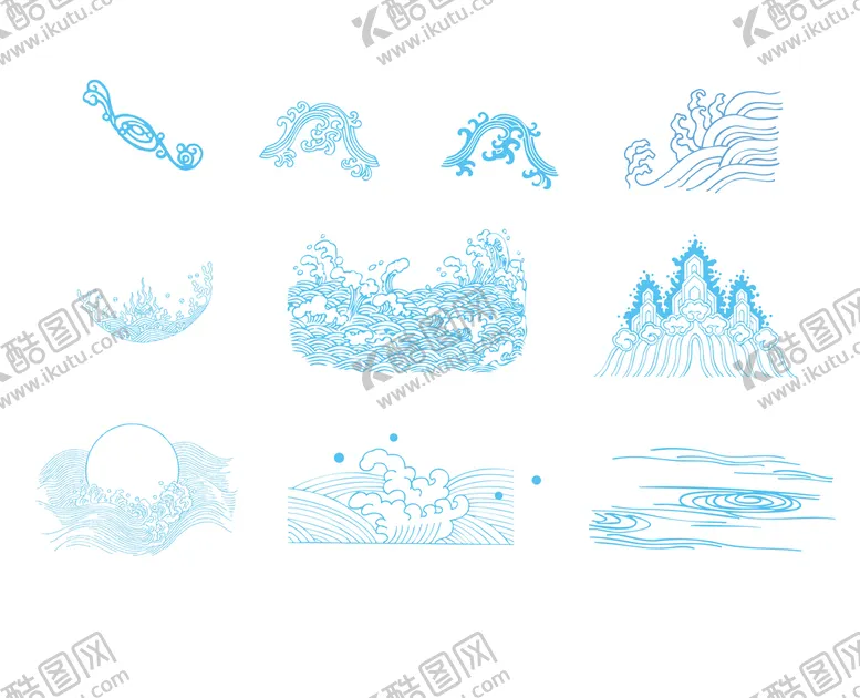 编号：15267009240248322917【酷图网】源文件下载-海浪水纹