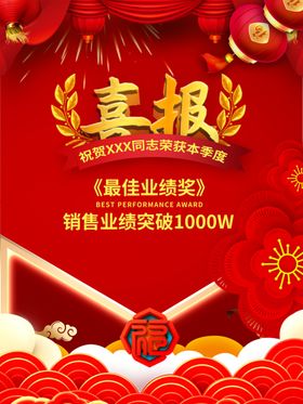 喜报海报