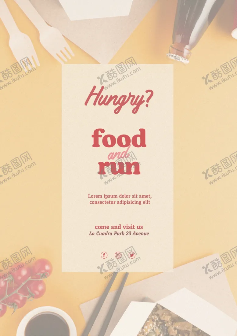 编号：83376907021012267345【酷图网】源文件下载-美食海报