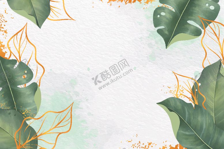 编号：97342505062347051194【酷图网】源文件下载-手绘花草蝴蝶背景图片