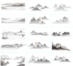 编号：79346509250157286241【酷图网】源文件下载-山水墨装饰画